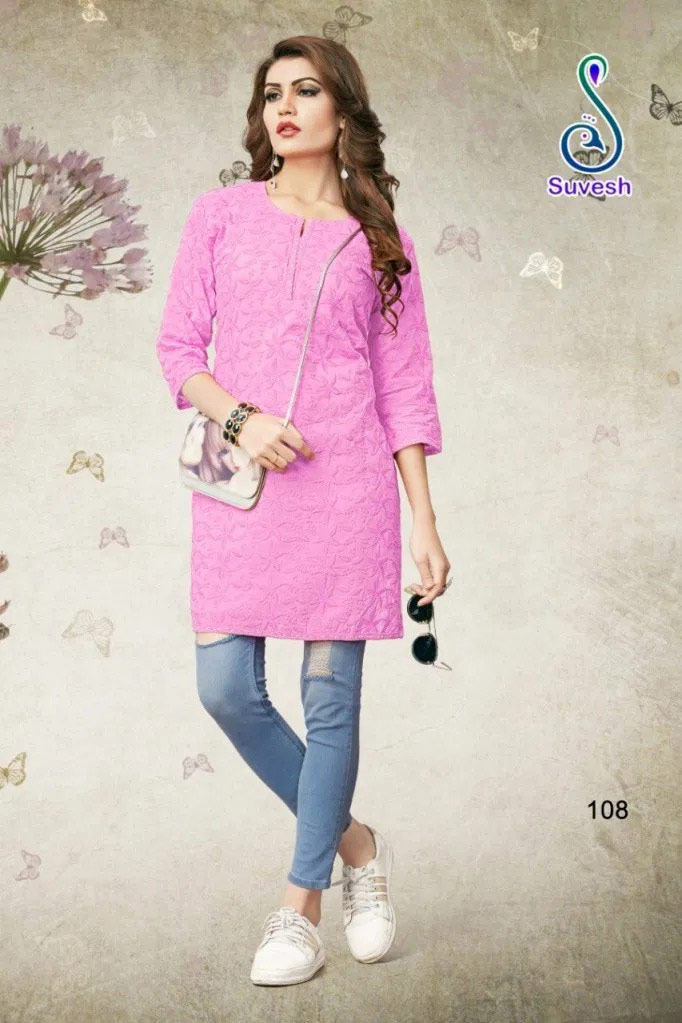 Lakhnavi Vol-4 Suvesh Cotton Short Kurti Manufacturer Lakhnavi Vol-4 Suvesh Cotton Short Kurti Manufacturer